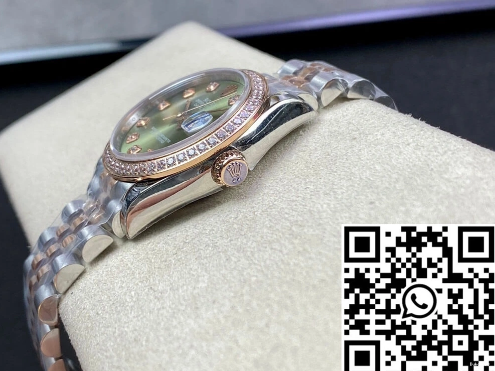 EW 31MM Datejust Diamond-set Rolex Dial Green Factory 1123